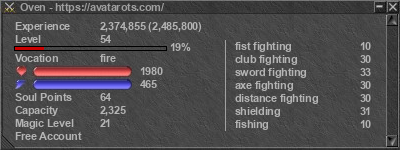 Signature for player Oven