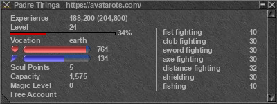 Signature for player Padre Tiringa