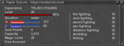 Signature for player Paper Scizors