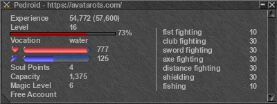 Signature for player Pedroid