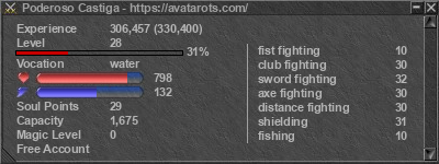 Signature for player Poderoso Castiga