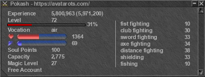 Signature for player Pokash