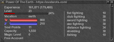 Signature for player Power Of The Earth