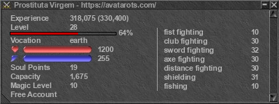 Signature for player Prostituta Virgem