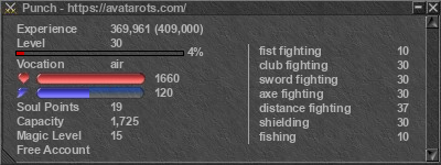 Signature for player Punch