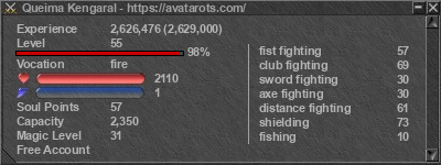 Signature for player Queima Kengaral