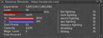 Signature for player Rammus Blindado
