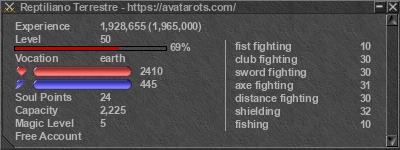 Signature for player Reptiliano Terrestre