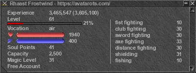 Signature for player Rhaast Frostwind