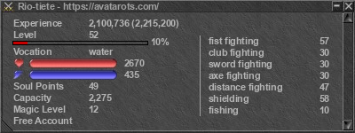 Signature for player Rio-tiete