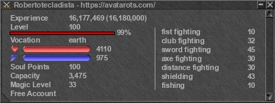 Signature for player Robertotecladista