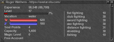 Signature for player Roger Wathers