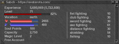 Signature for player Sabch