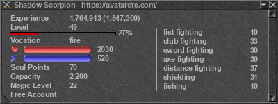 Signature for player Shadow Scorpion