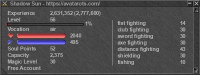 Signature for player Shadow Sun