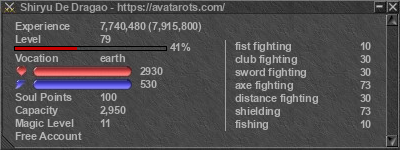 Signature for player Shiryu De Dragao