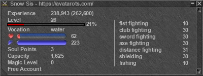 Signature for player Snow Sis