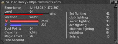 Signature for player Sr Jose Darcy