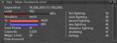 Signature for player Staz