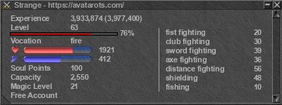 Signature for player Strange