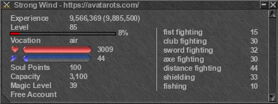 Signature for player Strong Wind