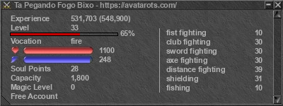 Signature for player Ta Pegando Fogo Bixo