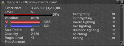 Signature for player Tasogare