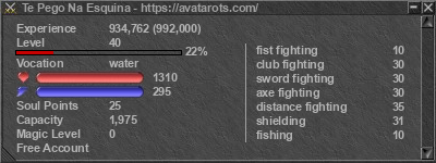 Signature for player Te Pego Na Esquina