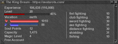 Signature for player The King Braum