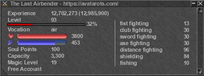 Signature for player The Last Airbender