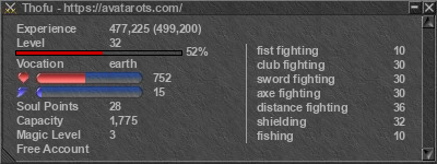 Signature for player Thofu