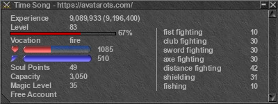 Signature for player Time Song