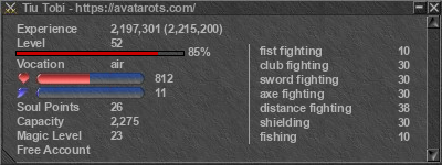 Signature for player Tiu Tobi