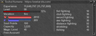 Signature for player Tocha Humana