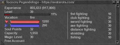 Signature for player Tococru Pegandofogo