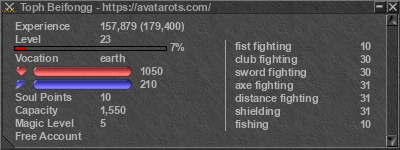 Signature for player Toph Beifongg