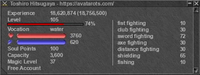 Signature for player Toshiro Hitsugaya