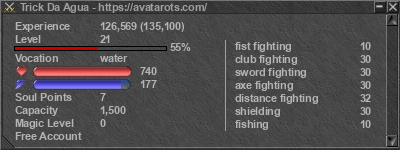 Signature for player Trick Da Agua