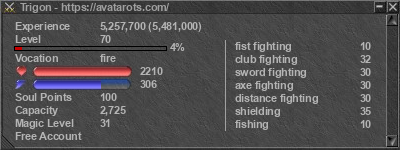 Signature for player Trigon