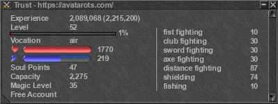 Signature for player Trust