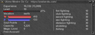 Signature for player Utimo Mestre Do Cu