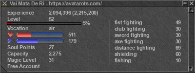 Signature for player Vai Mata De Ri