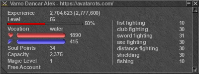 Signature for player Vamo Dancar Alek