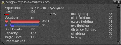 Signature for player Vingo