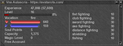 Signature for player Vns Aulascria