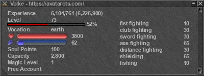 Signature for player Volke