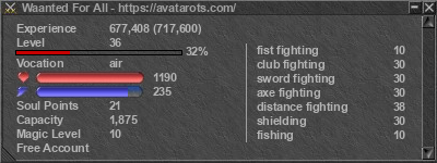 Signature for player Waanted For All