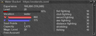 Signature for player Water Bucket