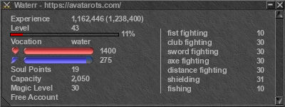 Signature for player Waterr