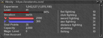 Signature for player Wesky